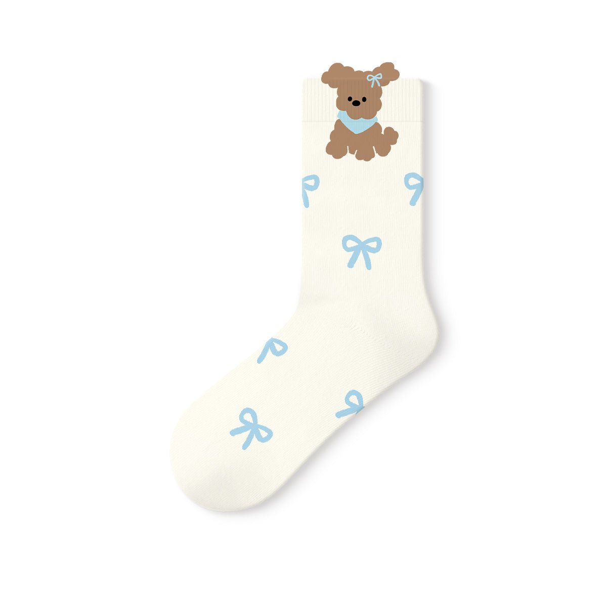 Playing Diary Cute 3D Cuff Mid - Calf Socks – Women's 5 - Pair All - Season Kawaii Set
