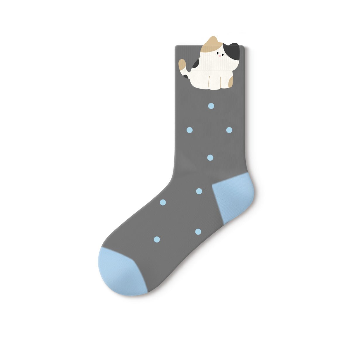Playing Diary Cute 3D Cuff Mid - Calf Socks – Women's 5 - Pair All - Season Kawaii Set