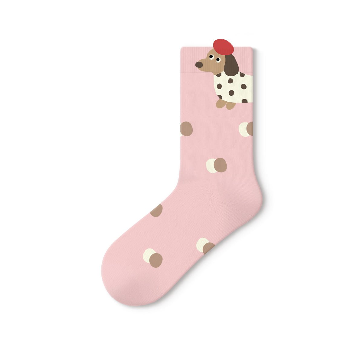Playing Diary Cute 3D Cuff Mid - Calf Socks – Women's 5 - Pair All - Season Kawaii Set