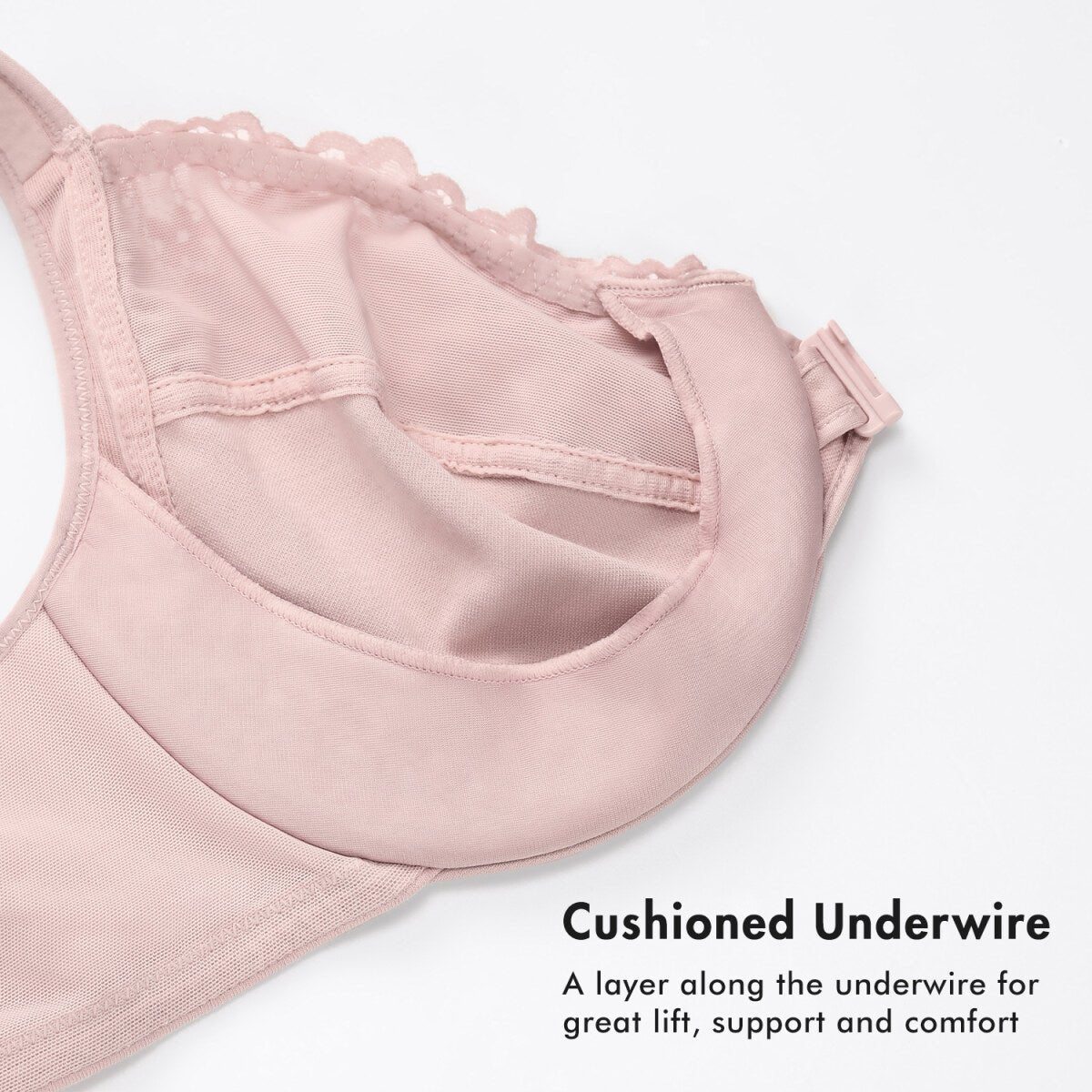 Plus Size Front Closure Lace Underwire Bra