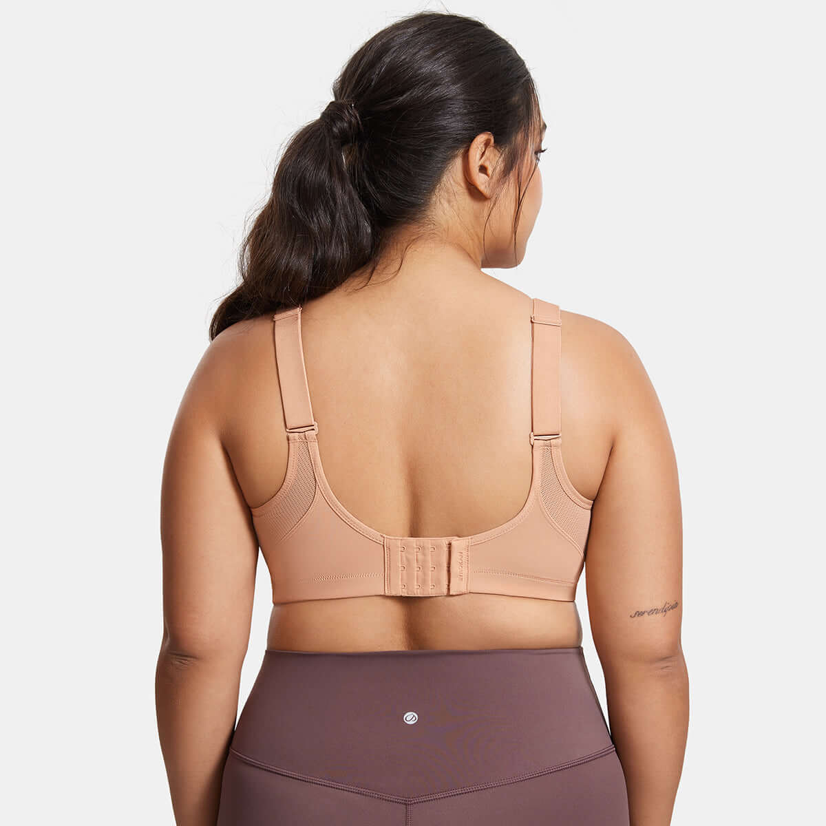 plus size high support full coverage padded nude wireless bra all nude 3