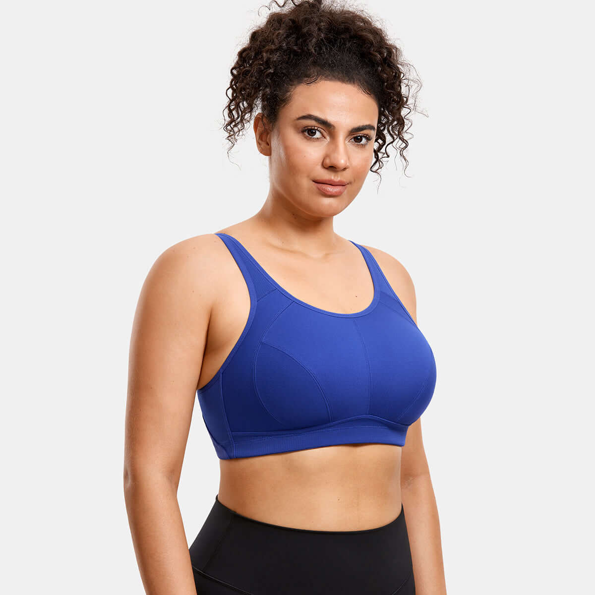 plus size high support full coverage padded sapphire wireless bra all sapphire 2