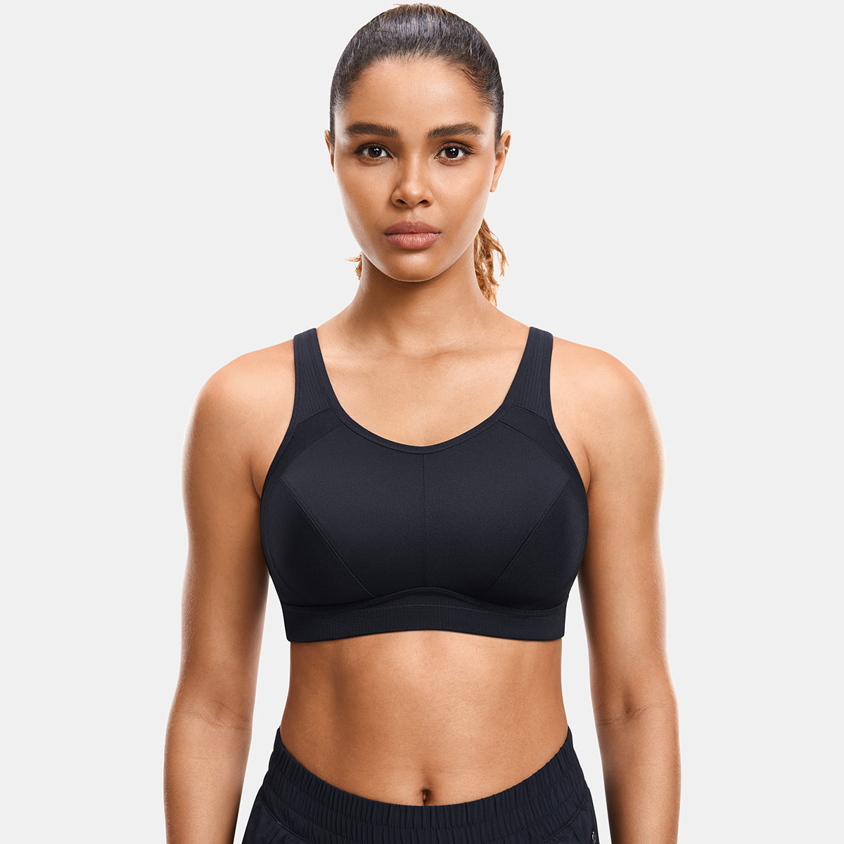 Plus Size High Support Full Coverage Padded Wireless Bra