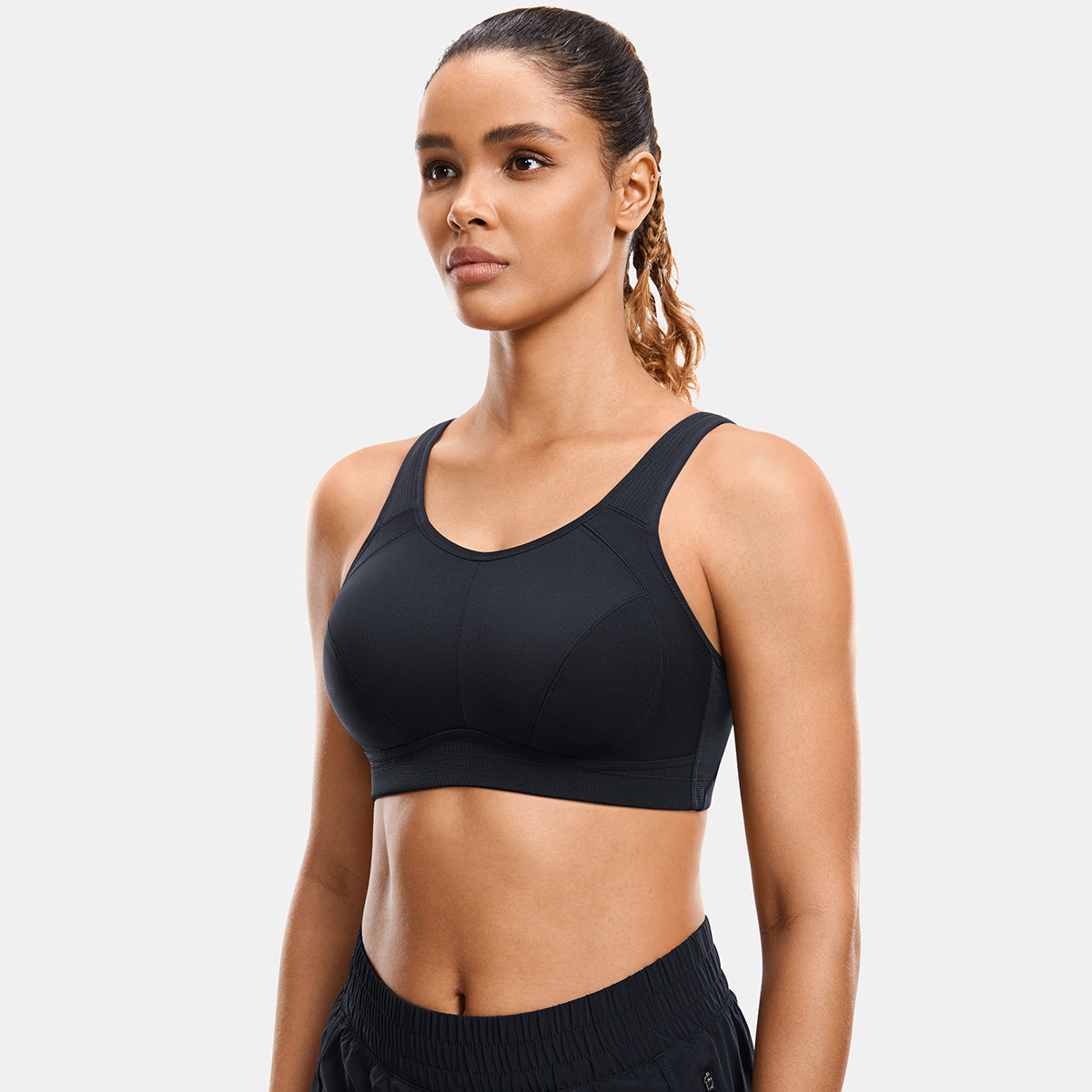 Plus Size High Support Full Coverage Padded Wireless Bra