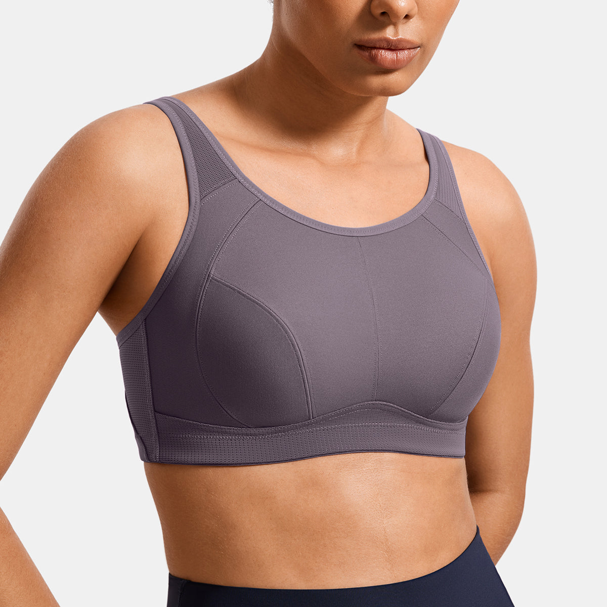 Plus Size High Support Full Coverage Padded Wireless Bra