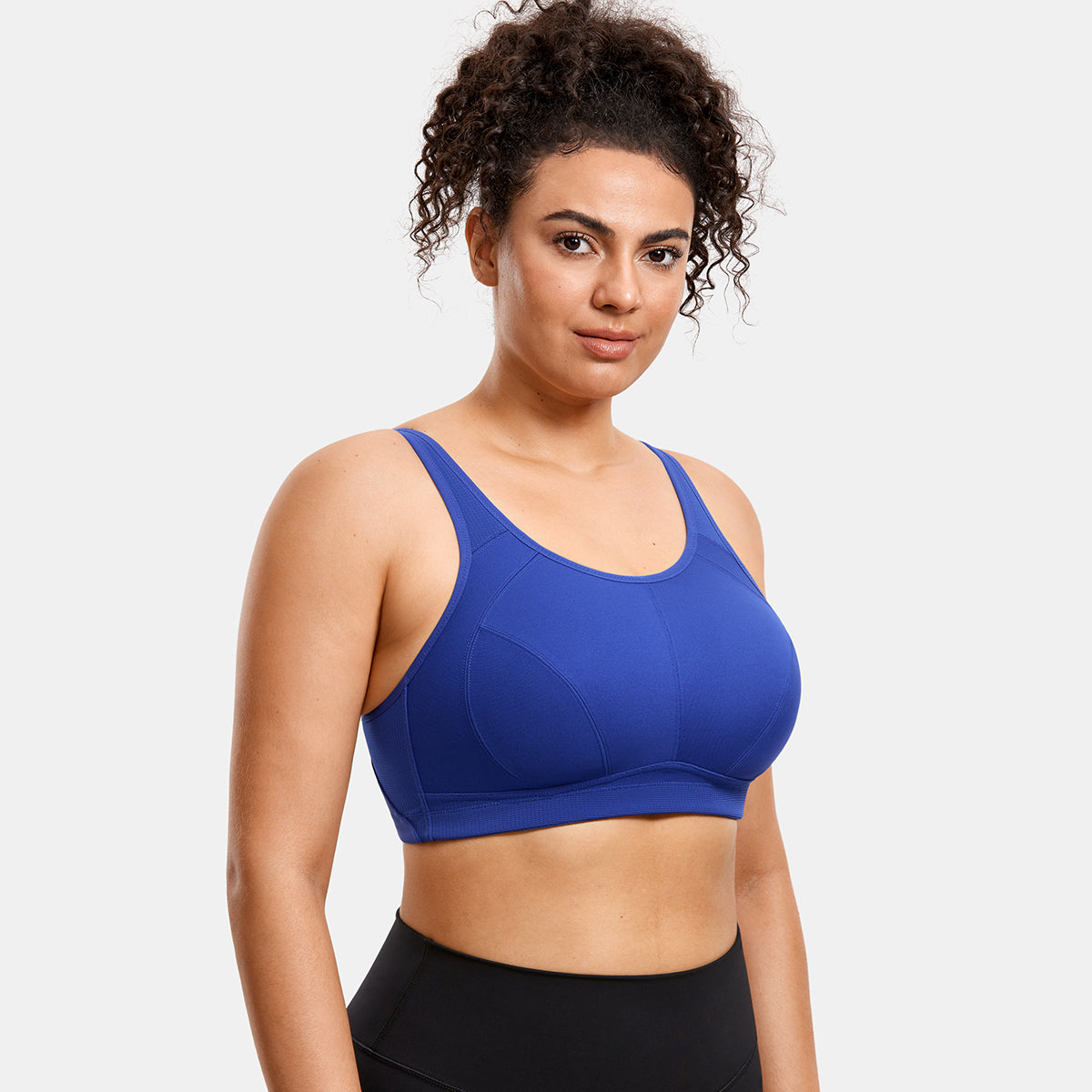 Plus Size High Support Full Coverage Padded Wireless Bra