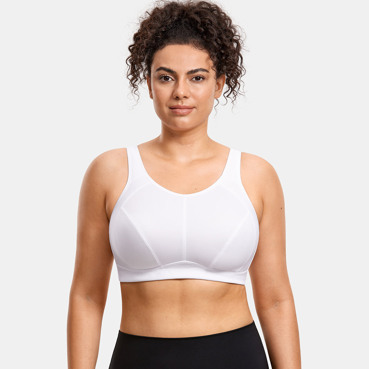 Plus Size High Support Full Coverage Padded Wireless Bra