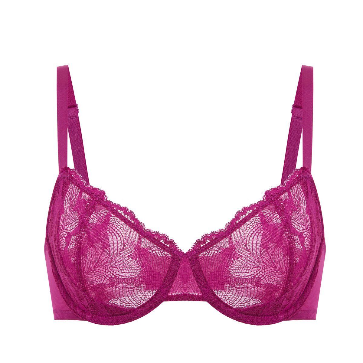 Plus Size Lace Balconette Underwire Bra