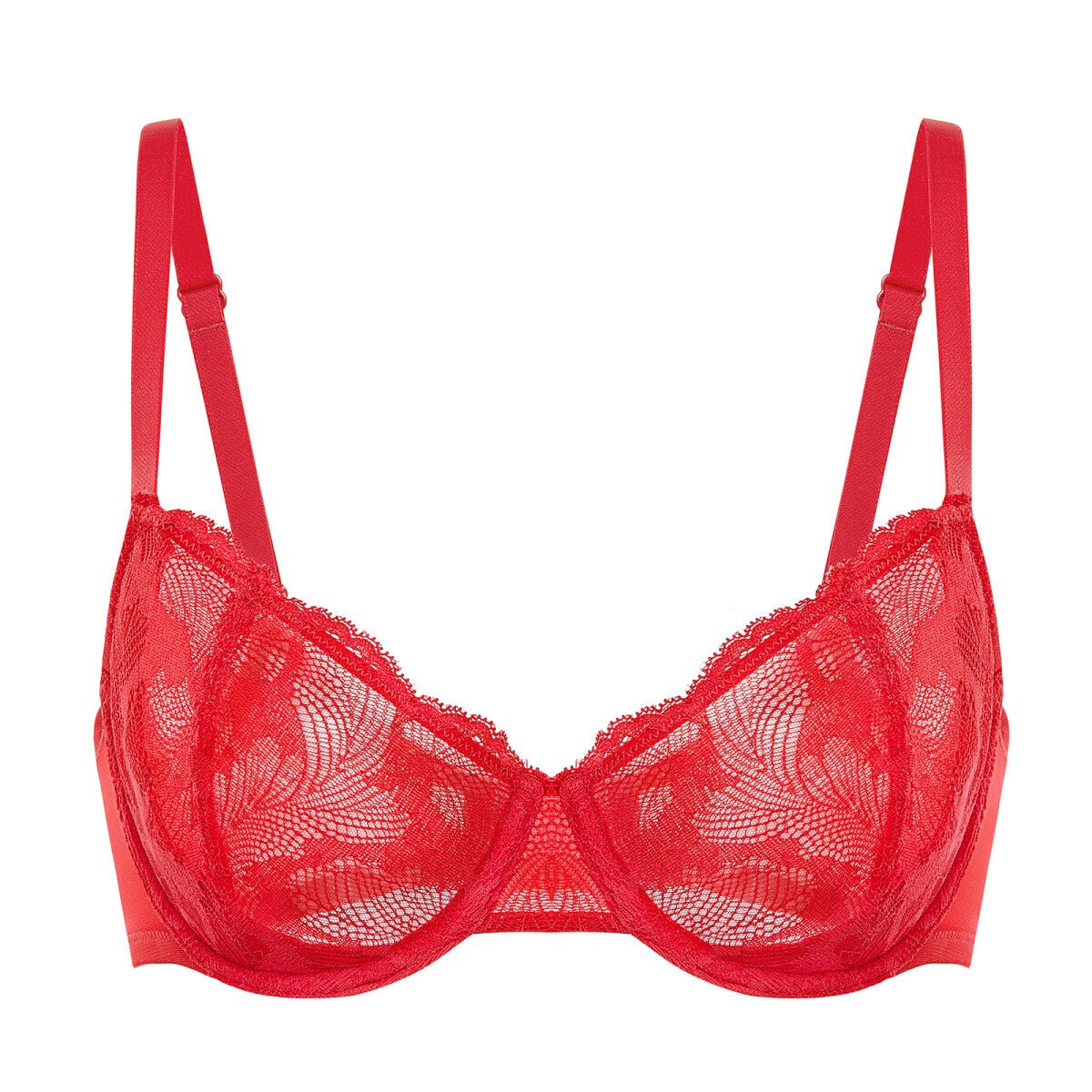 Plus Size Lace Balconette Underwire Bra
