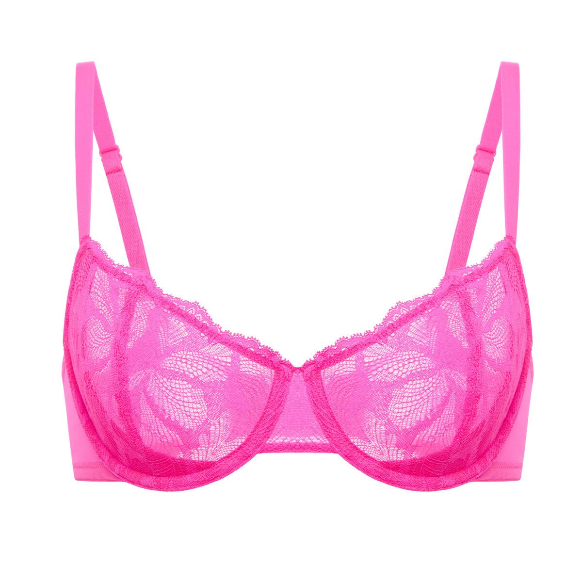 Plus Size Lace Balconette Underwire Bra
