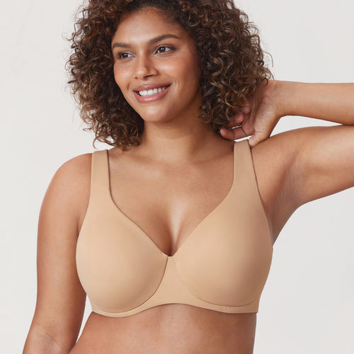 Plus Size Minimizer Underwire Bra – Full Coverage Seamless