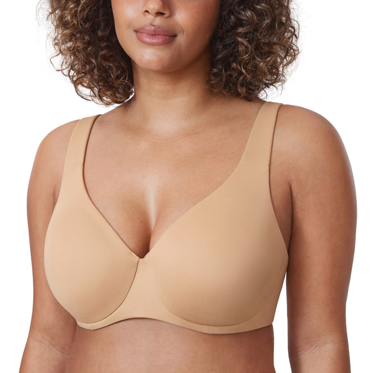 Plus Size Minimizer Underwire Bra – Full Coverage Seamless