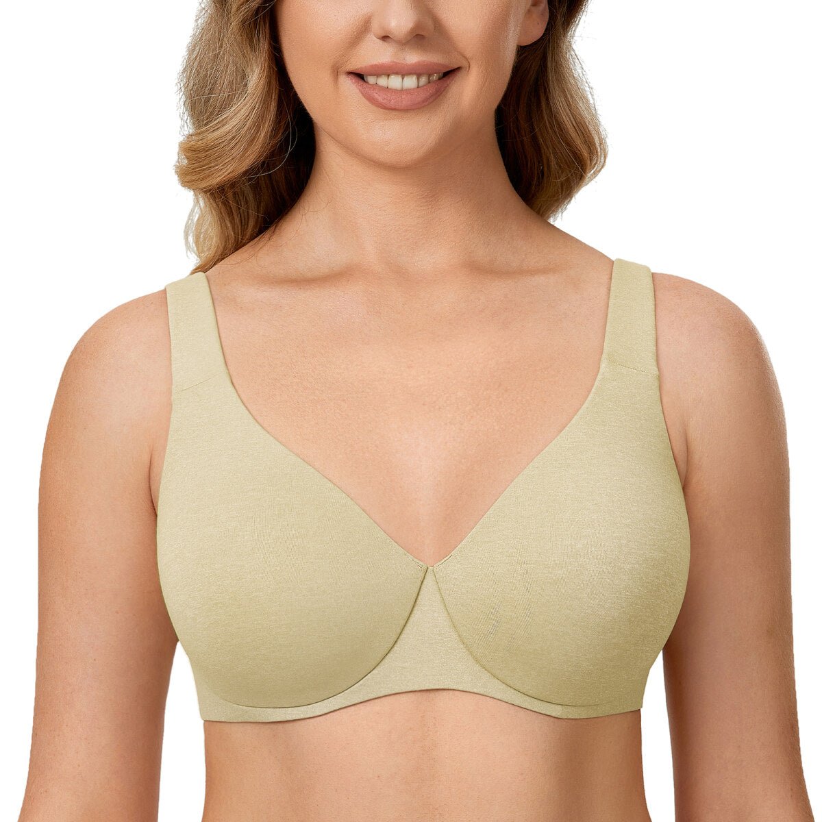 Plus Size Minimizer Underwire Bra – Full Coverage Seamless