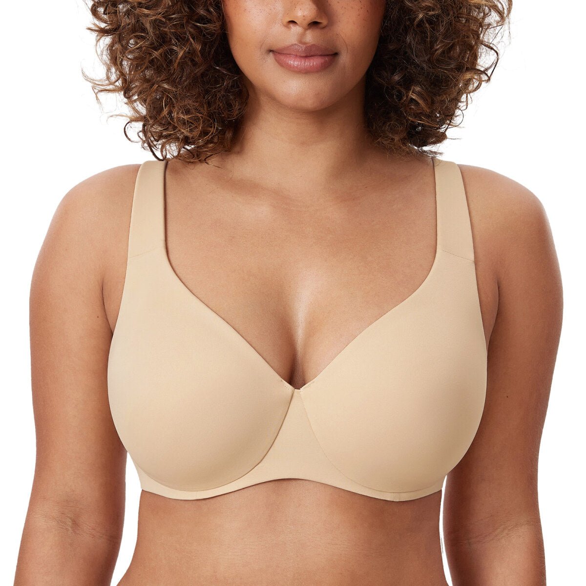 Plus Size Minimizer Underwire Bra – Full Coverage Seamless