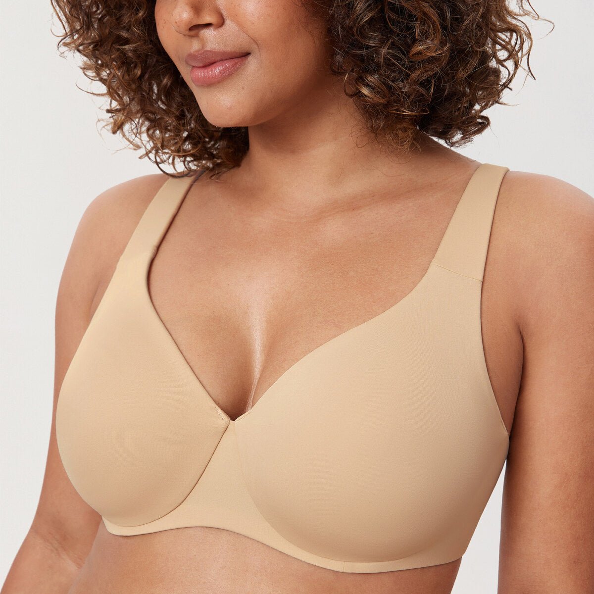 Plus Size Minimizer Underwire Bra – Full Coverage Seamless