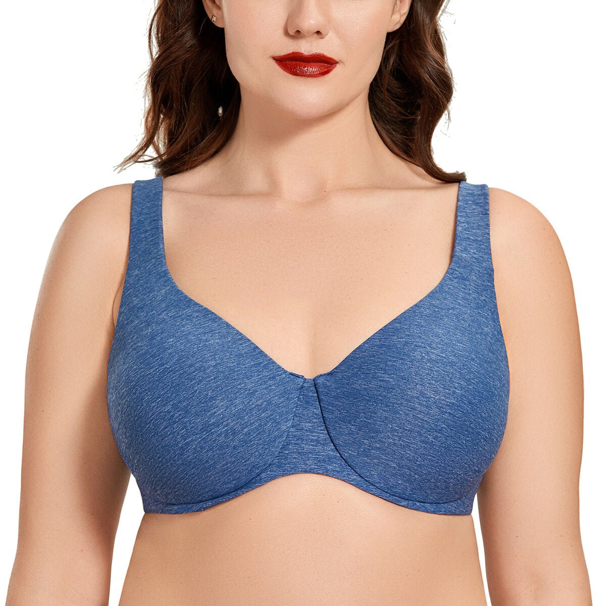 Plus Size Minimizer Underwire Bra – Full Coverage Seamless