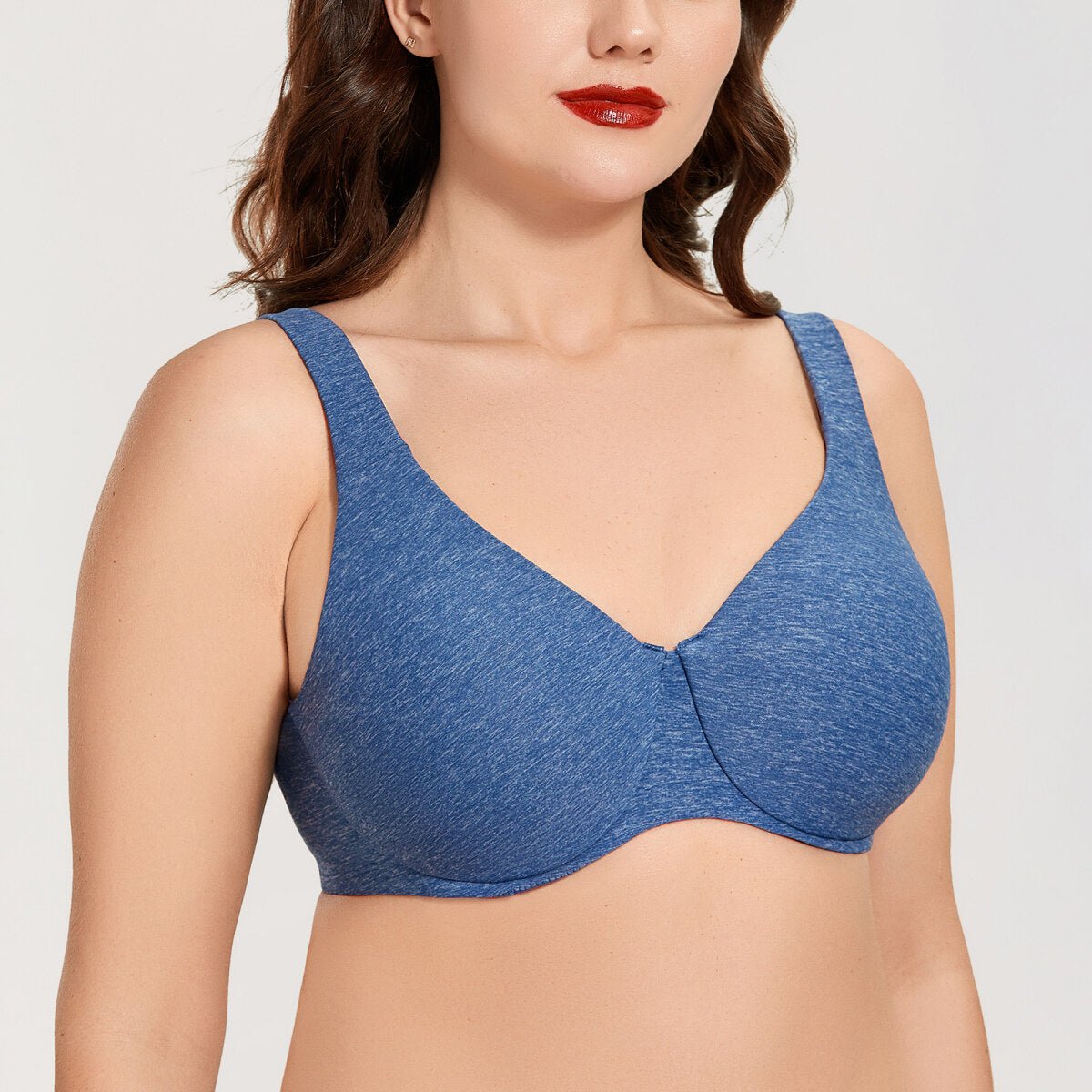 Plus Size Minimizer Underwire Bra – Full Coverage Seamless