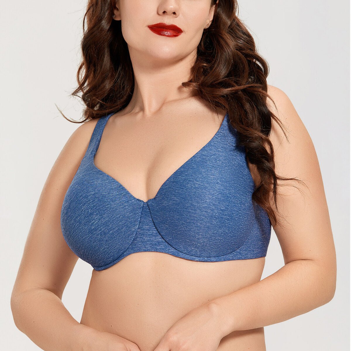 Plus Size Minimizer Underwire Bra – Full Coverage Seamless