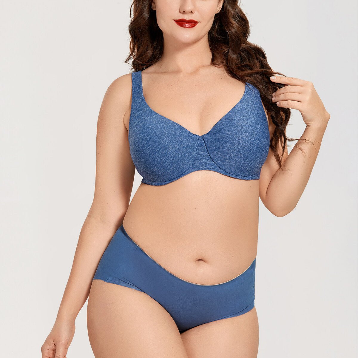 Plus Size Minimizer Underwire Bra – Full Coverage Seamless