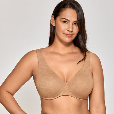 Plus Size Minimizer Underwire Bra – Full Coverage Seamless