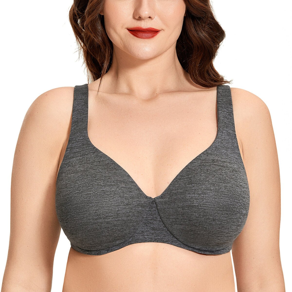 Plus Size Minimizer Underwire Bra – Full Coverage Seamless