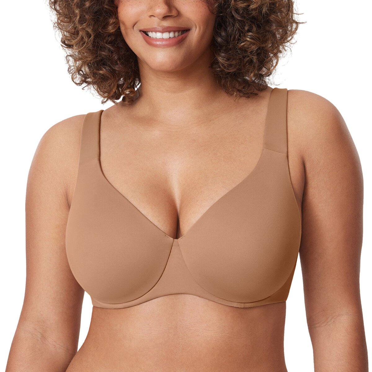 Plus Size Minimizer Underwire Bra – Full Coverage Seamless