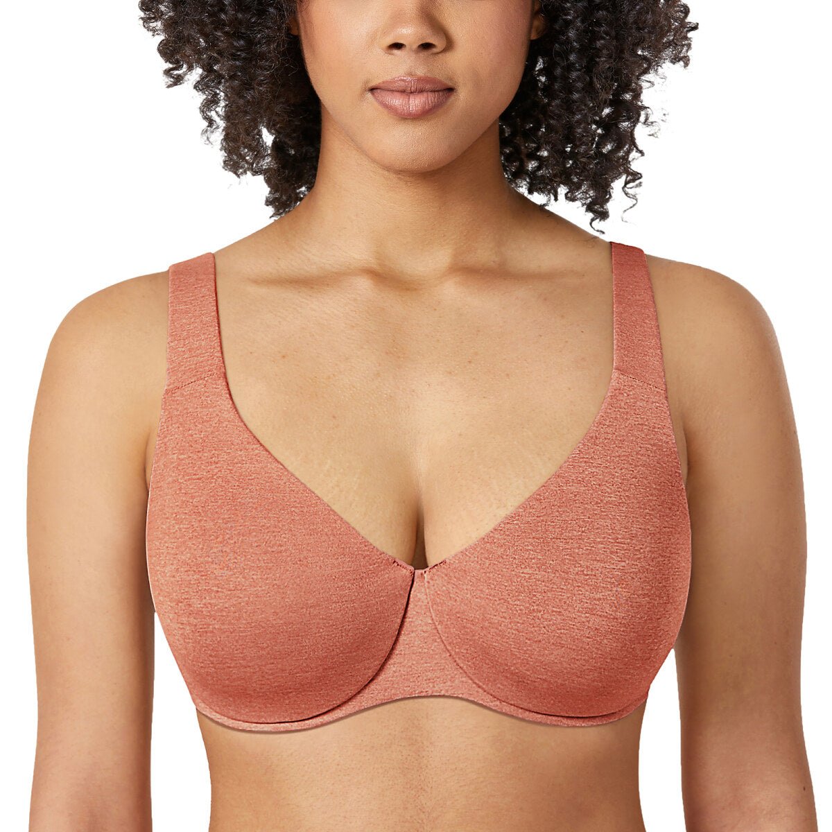 Plus Size Minimizer Underwire Bra – Full Coverage Seamless