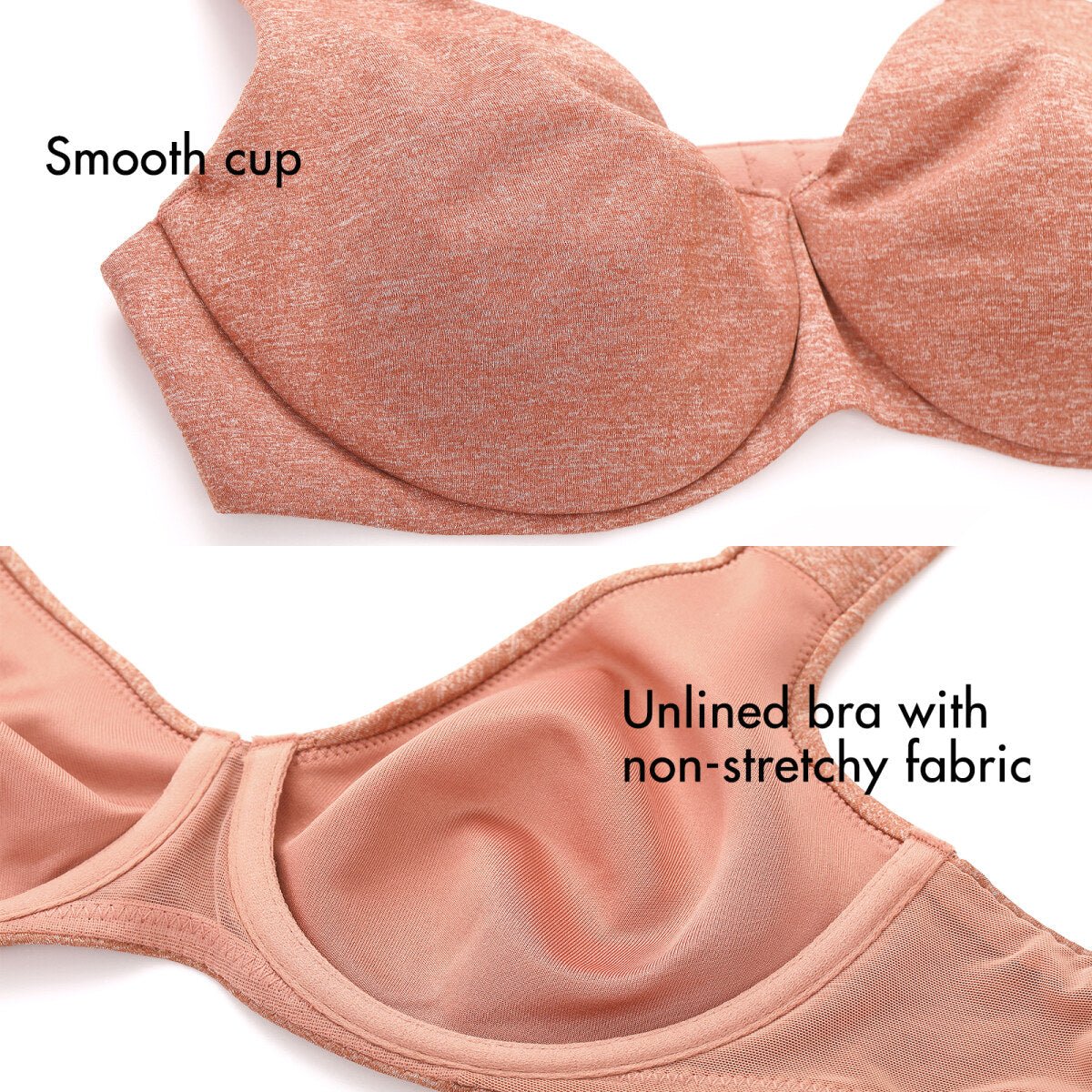 Plus Size Minimizer Underwire Bra – Full Coverage Seamless