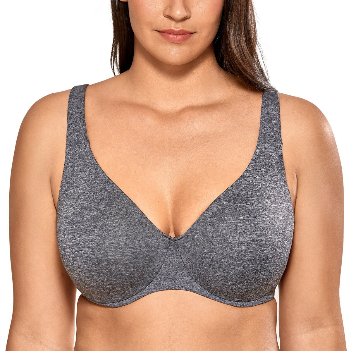 Plus Size Minimizer Underwire Bra – Full Coverage Seamless