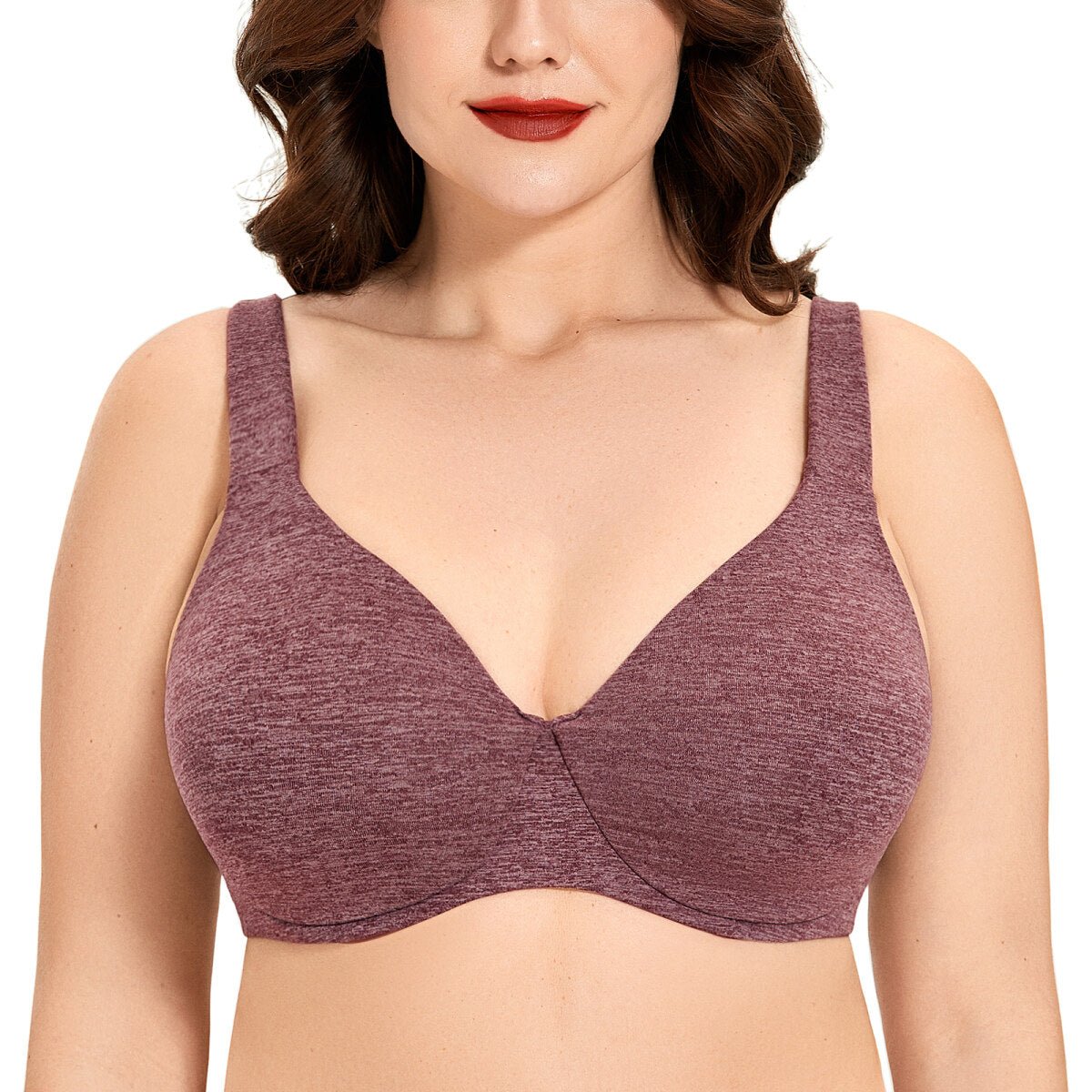 Plus Size Minimizer Underwire Bra – Full Coverage Seamless