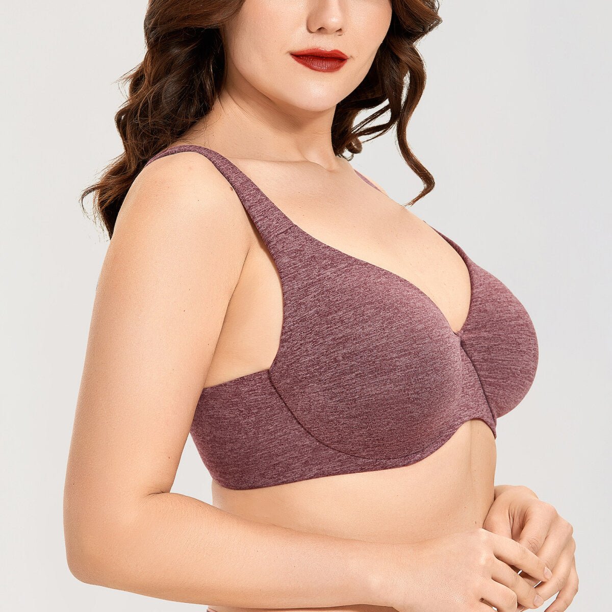 Plus Size Minimizer Underwire Bra – Full Coverage Seamless