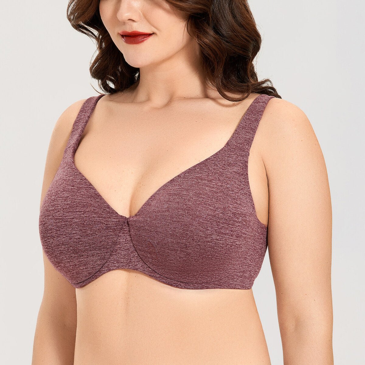 Plus Size Minimizer Underwire Bra – Full Coverage Seamless