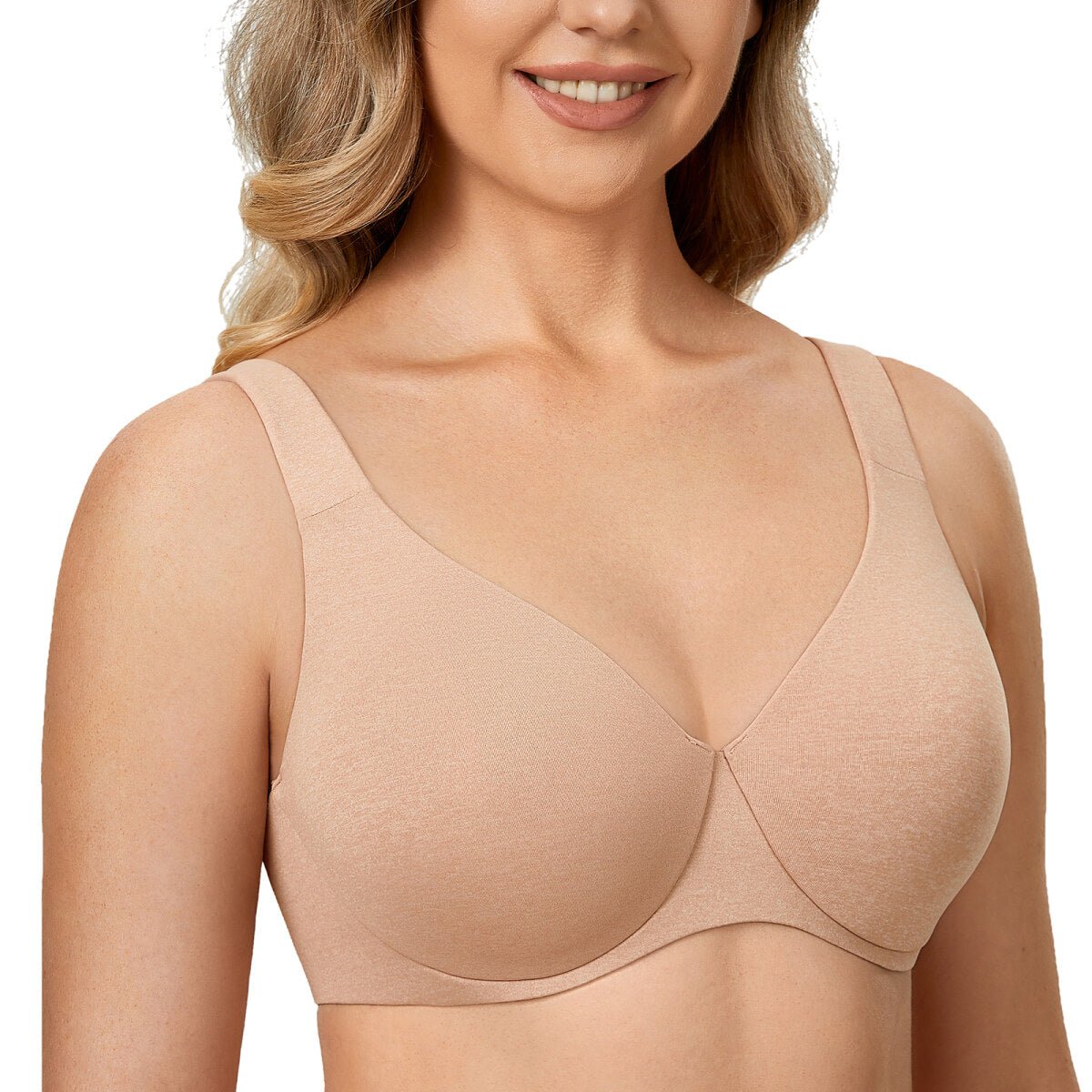 Plus Size Minimizer Underwire Bra – Full Coverage Seamless