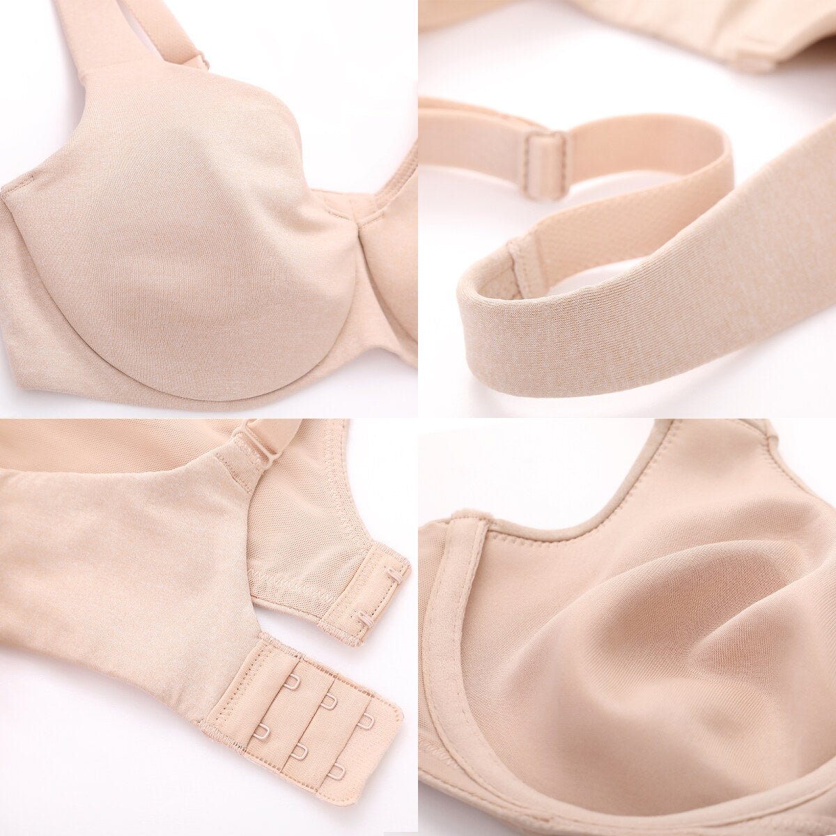 Plus Size Minimizer Underwire Bra – Full Coverage Seamless