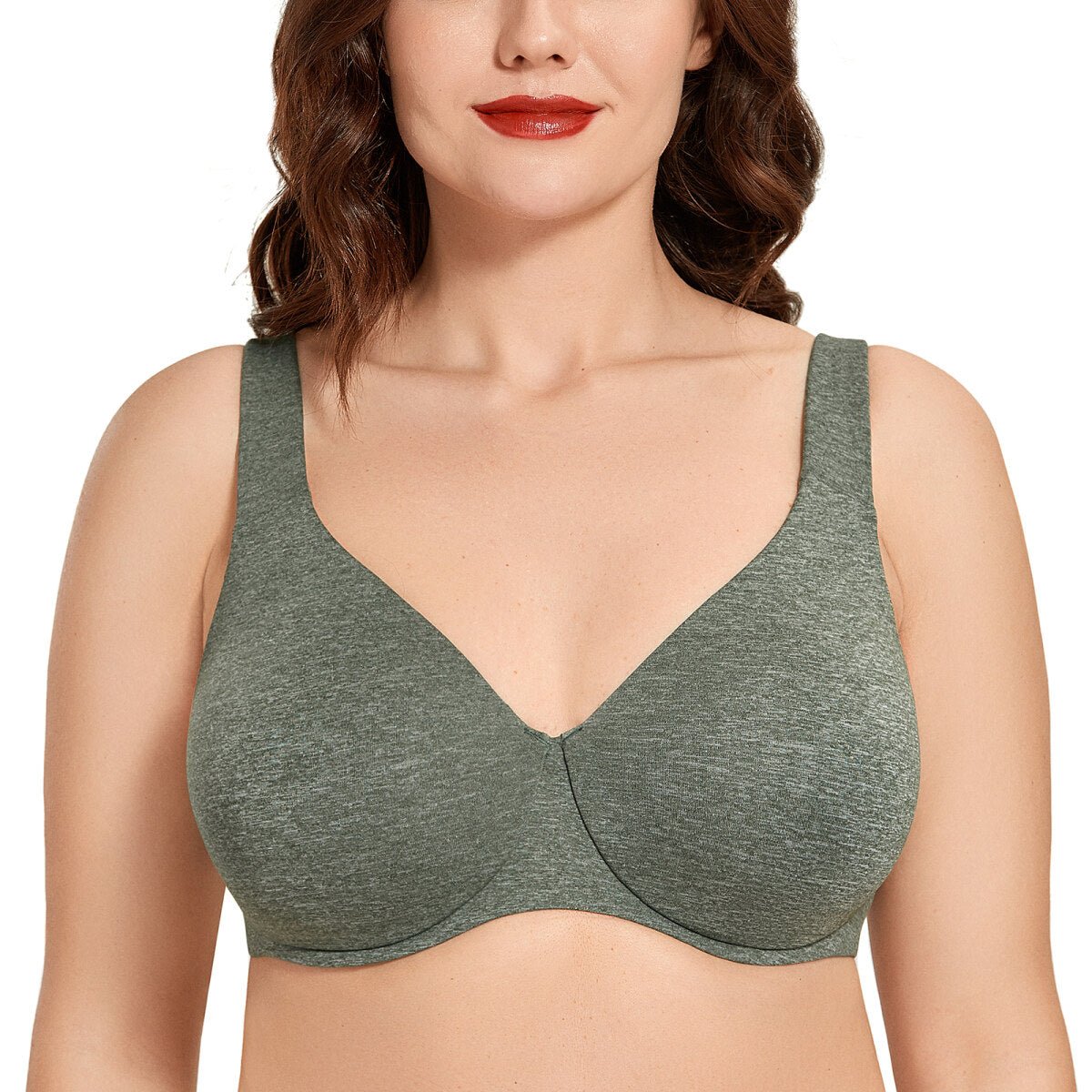 Plus Size Minimizer Underwire Bra – Full Coverage Seamless