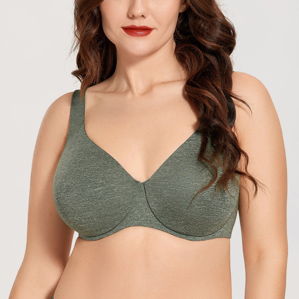 Plus Size Minimizer Underwire Bra – Full Coverage Seamless