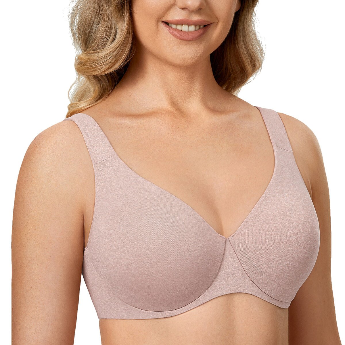 Plus Size Minimizer Underwire Bra – Full Coverage Seamless