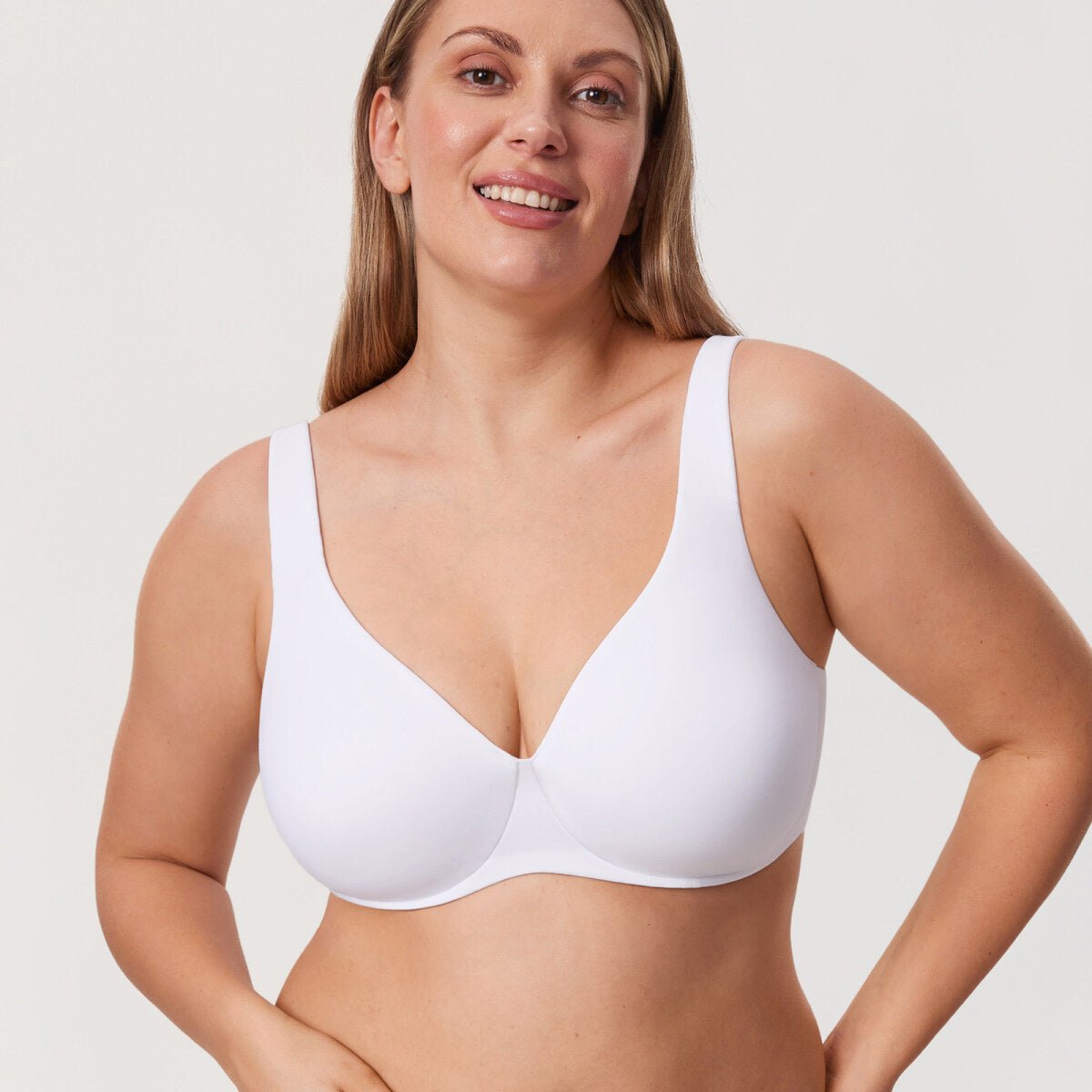 Plus Size Minimizer Underwire Bra – Full Coverage Seamless