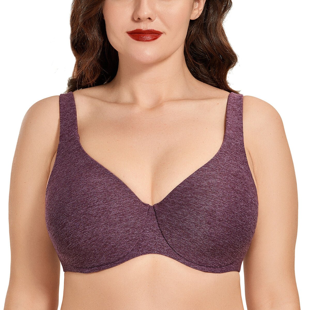 Plus Size Minimizer Underwire Bra – Full Coverage Seamless