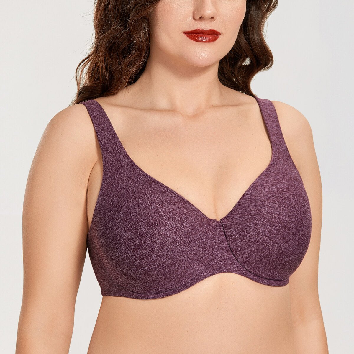 Plus Size Minimizer Underwire Bra – Full Coverage Seamless