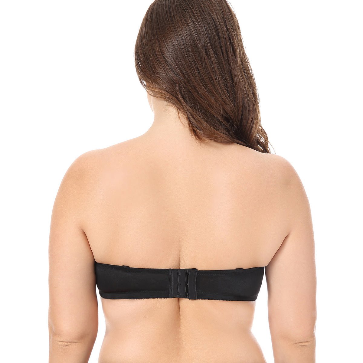 Plus Size Seamless Strapless Underwire Bra – Non - Padded Supportive Bandeau (Up to F Cup)