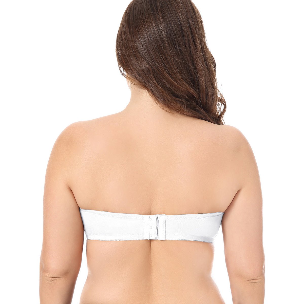Plus Size Seamless Strapless Underwire Bra – Non - Padded Supportive Bandeau (Up to F Cup)