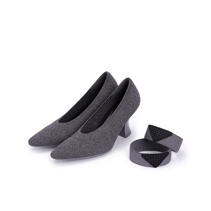 pointed toe french chic pumps all charcoal 3