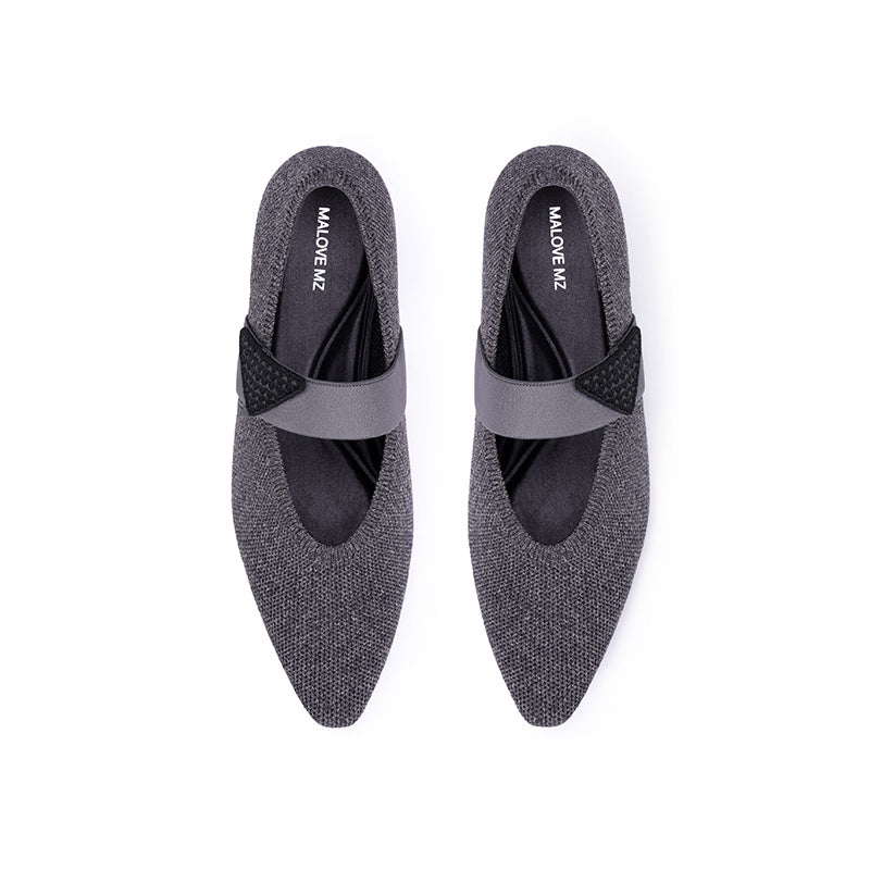 pointed toe french chic pumps all charcoal 5