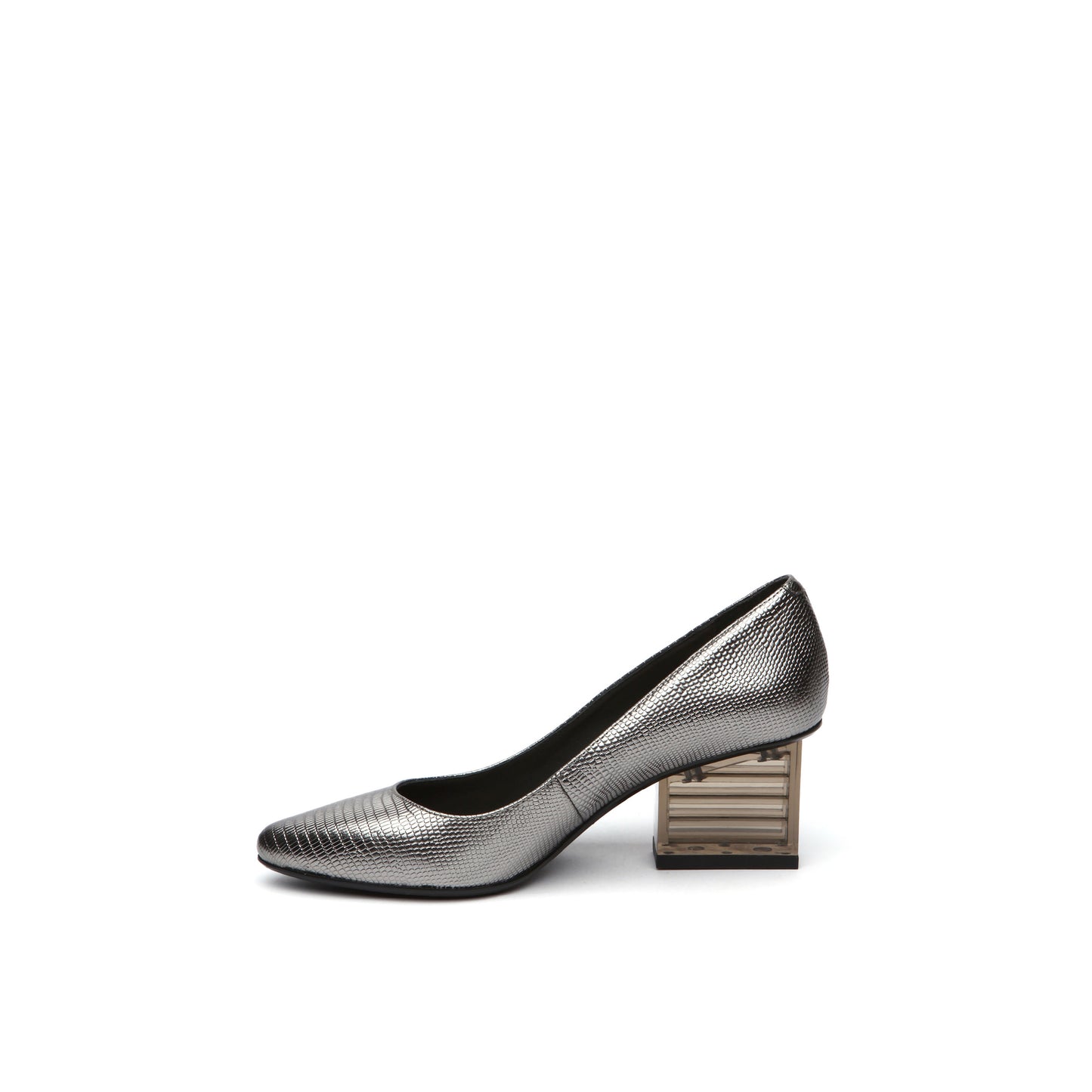 pointed toe glass block heels all gun 1