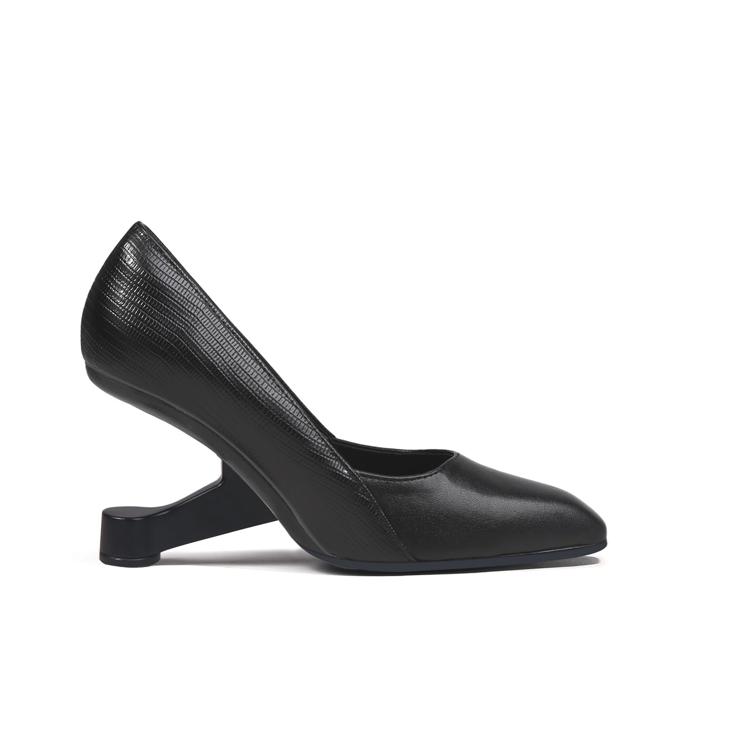 pointed toe high heels all black 6