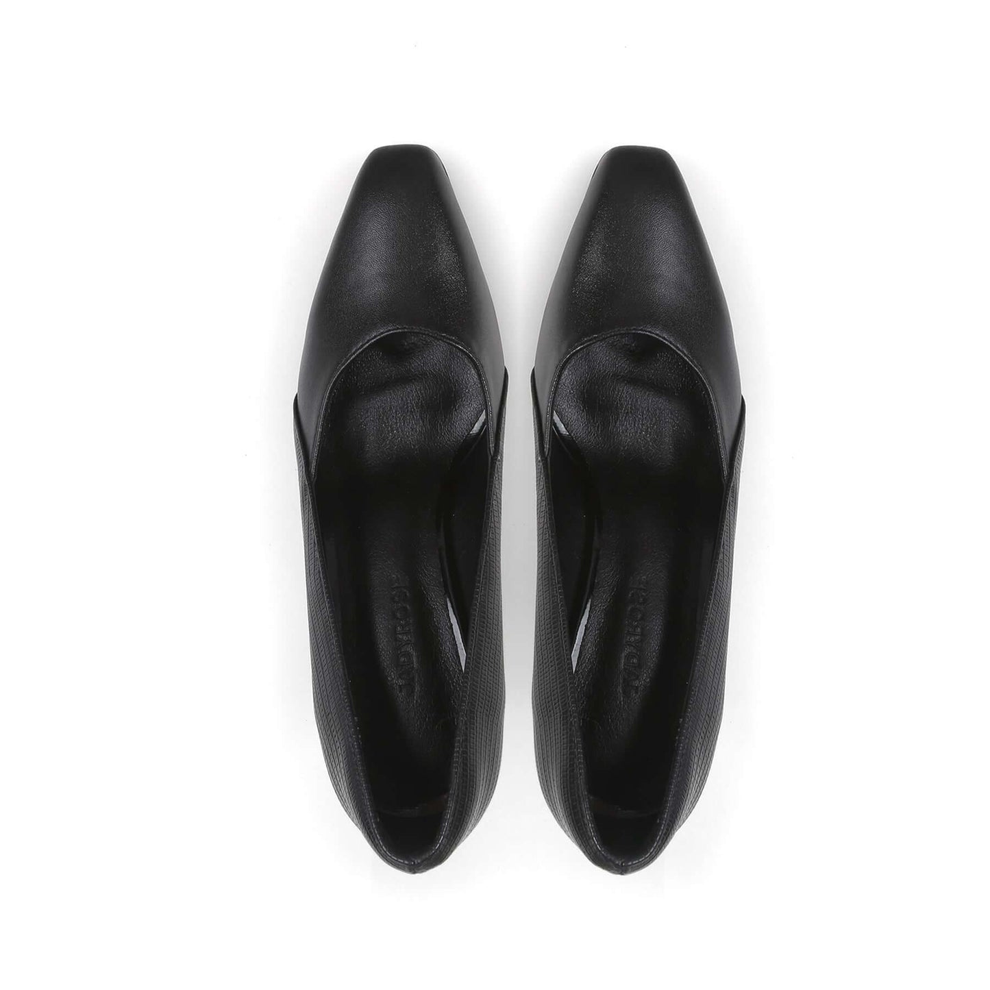 pointed toe high heels all black 8