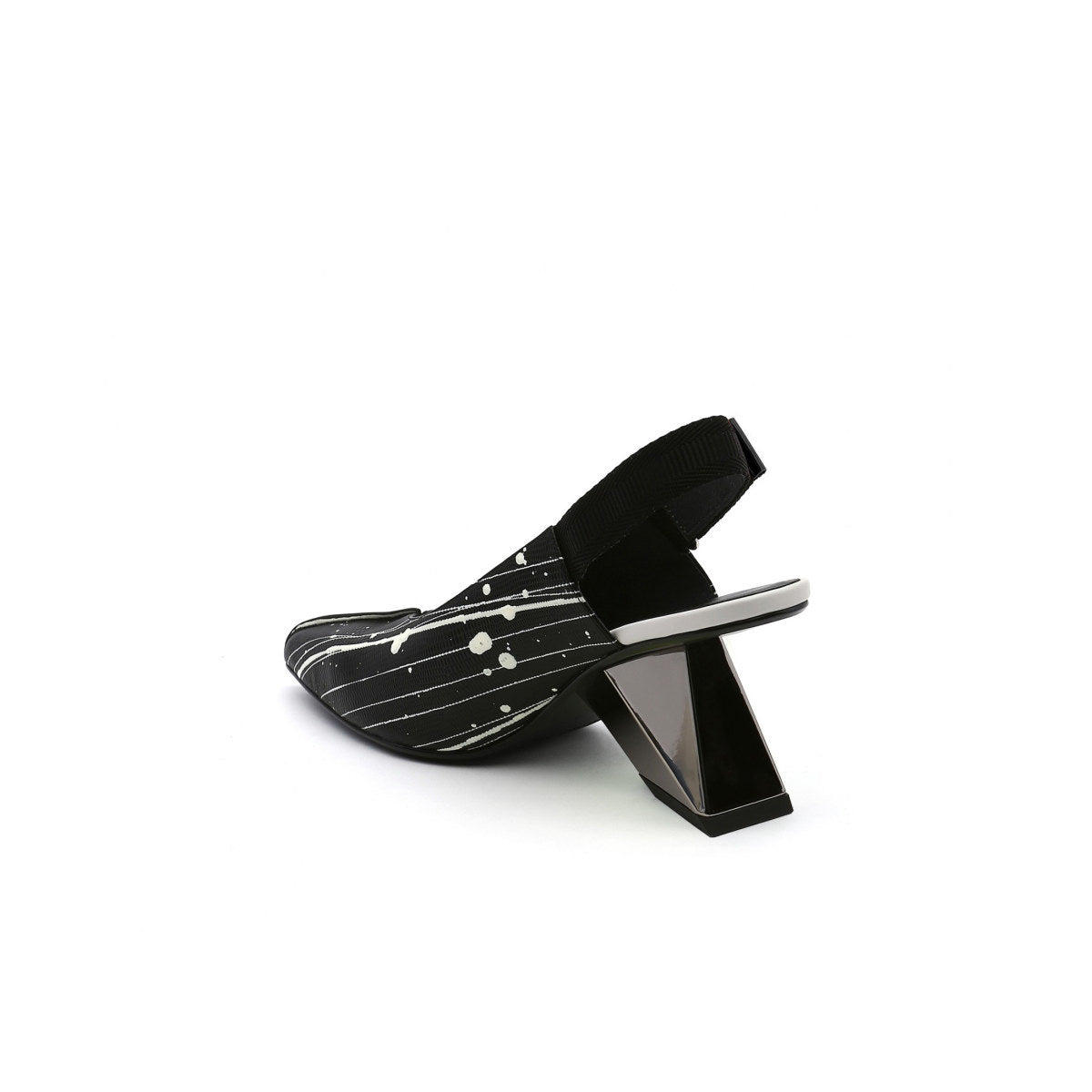 pointed toe leather slingback sandals all stripe 4