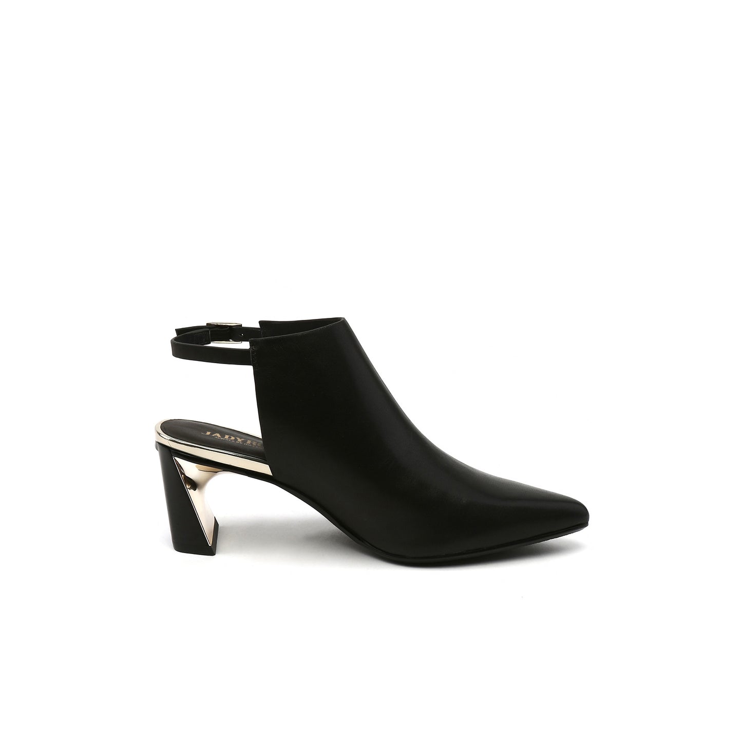 pointed toe slingback mules all black 3