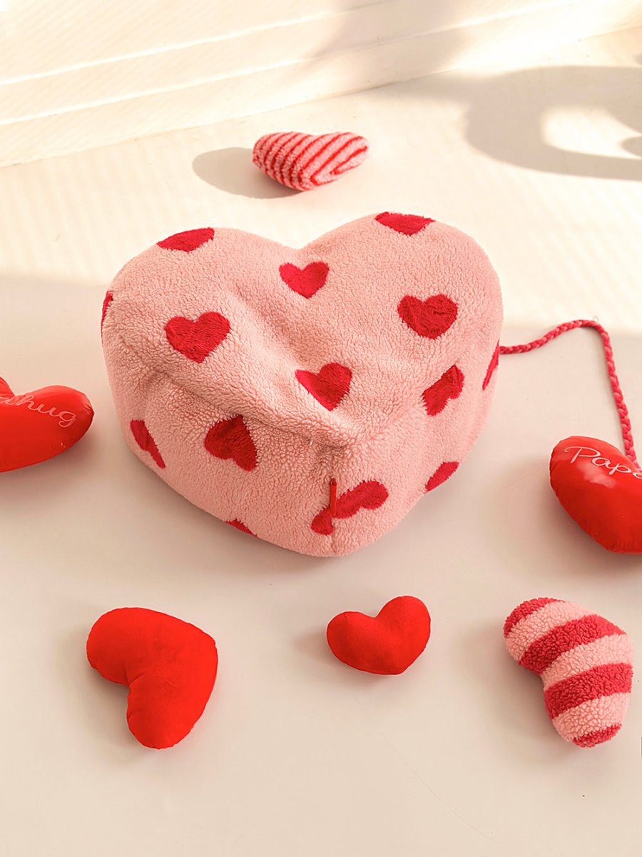 Polka Heart Pink Love Stool - 0cm